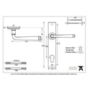 From The Anvil Avon 92pz Slimline Euro Handles for Multi-Point Locks - External Beeswax