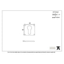 From The Anvil Avon Euro Profile Escutcheon - External Beeswax