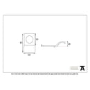 From The Anvil Blacksmith Rim Cylinder Pull - Pewter