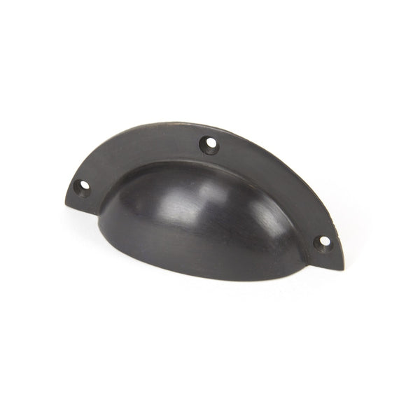 From The Anvil Period Plain Drawer Pull - 4" - Aged Bronze
