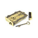 From The Anvil Davenport Rim Lock - Aged Brass