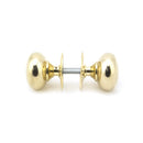 From The Anvil Large Mushroom Knob Set - Polished Brass