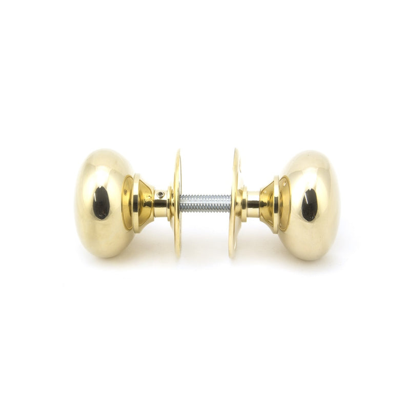 From The Anvil Large Mushroom Knob Set - Polished Brass
