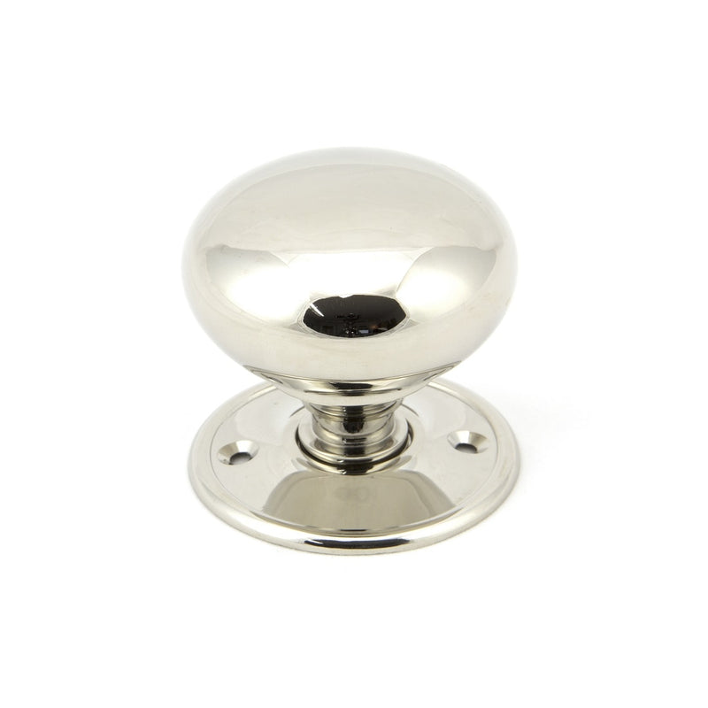 From The Anvil Large Mushroom Knob Set - Polished Nickel