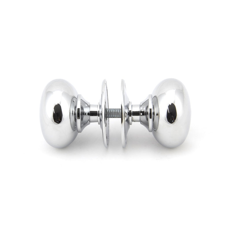 From The Anvil Large Mushroom Knob Set - Polished Chrome