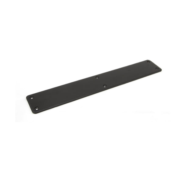 From The Anvil Plain Finger Plate - 400mm - Black