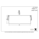 From The Anvil Small Period Letter Plate Cover - Aged Brass