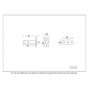 From The Anvil Security Door Bolt - Polished Chrome