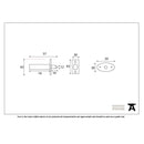 From The Anvil Security Window Bolt - Polished Chrome