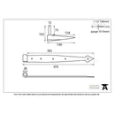 From The Anvil Band & Spike Hinges (pair) - 24" - External Beeswax