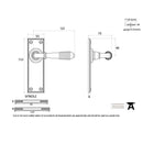 From The Anvil Reeded Latch Handles - Polished Bronze