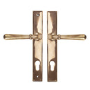 From The Anvil Newbury 92pz Slimline Euro Handles For Multi-Point Locks - Polished Bronze