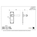 From The Anvil Newbury Lock Handles - Polished Bronze