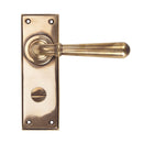 From The Anvil Newbury Bathroom Handles - Polished Bronze