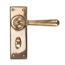 From The Anvil Newbury Bathroom Handles - Polished Bronze