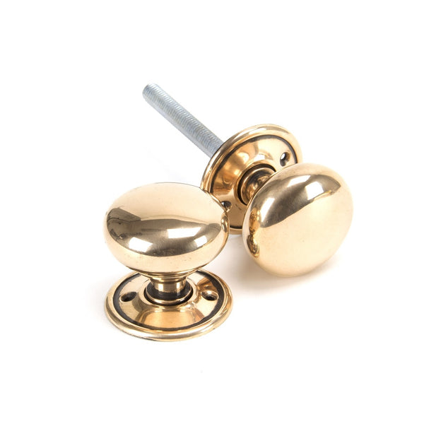 From The Anvil Small Mushroom Knob Set - Polished Bronze