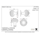 From The Anvil Beehive Heavy Knob Handles on Round Rose - Polished Bronze