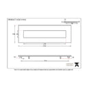 From The Anvil Large Period Letter Plate - Polished Bronze