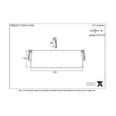 From The Anvil Large Period Letter Plate Cover - Polished Bronze