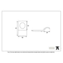 From The Anvil Period Rim Cylinder Pull - Polished Bronze