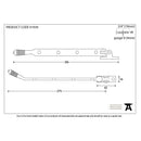 From The Anvil Reeded Stay 10" - Polished Bronze