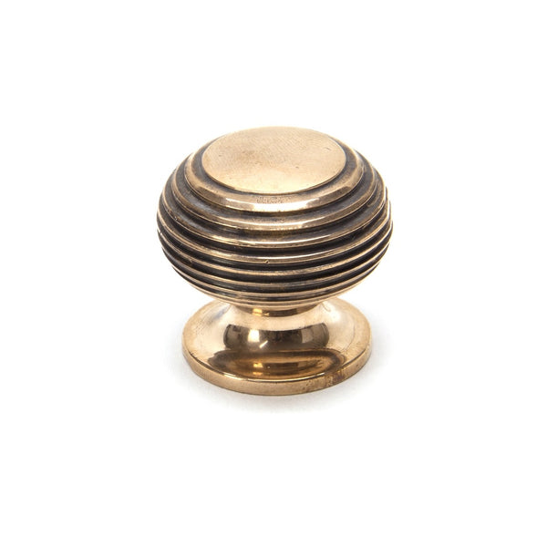 From The Anvil Small Beehive Cabinet Knob - Polished Bronze