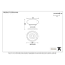 From The Anvil Large Mushroom Cabinet Knob - Polished Bronze