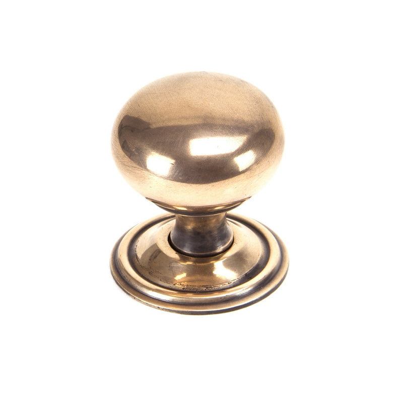 From The Anvil Large Mushroom Cabinet Knob - Polished Bronze