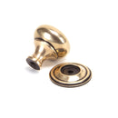 From The Anvil Small Mushroom Cabinet Knob - Polished Bronze