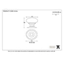 From The Anvil Small Mushroom Cabinet Knob - Polished Bronze