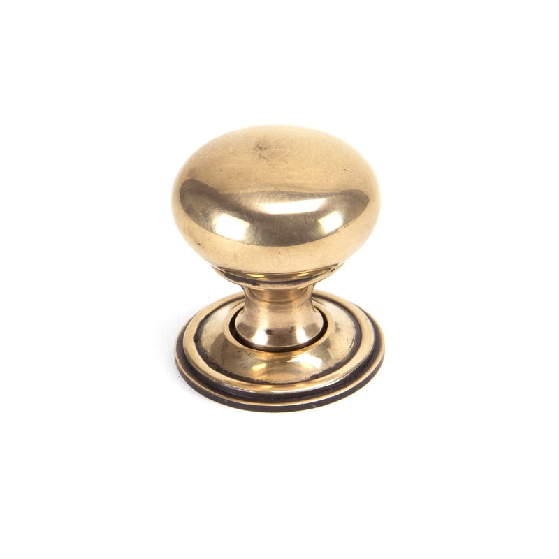 From The Anvil Small Mushroom Cabinet Knob - Polished Bronze