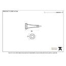 From The Anvil Period Projection Door Stop - Polished Bronze