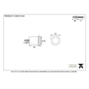 From The Anvil Period Floor Mounted Door Stop - Polished Bronze