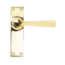 From The Anvil Straight Latch Handles - Polished Brass