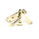 From The Anvil Straight Bathroom Handles - Polished Brass