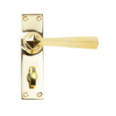 From The Anvil Straight Bathroom Handles - Polished Brass