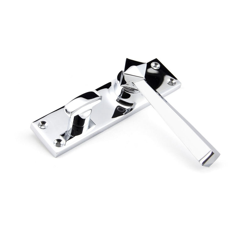 From The Anvil Straight Bathroom Handles - Polished Chrome