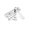 From The Anvil Straight Bathroom Handles - Satin Chrome