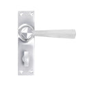 From The Anvil Straight Bathroom Handles - Satin Chrome