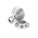 From The Anvil Beehive Heavy Knob Handles on Round Rose - Satin Chrome