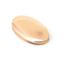 From The Anvil Lever Key Oval Covered Escutcheon - Polished Bronze