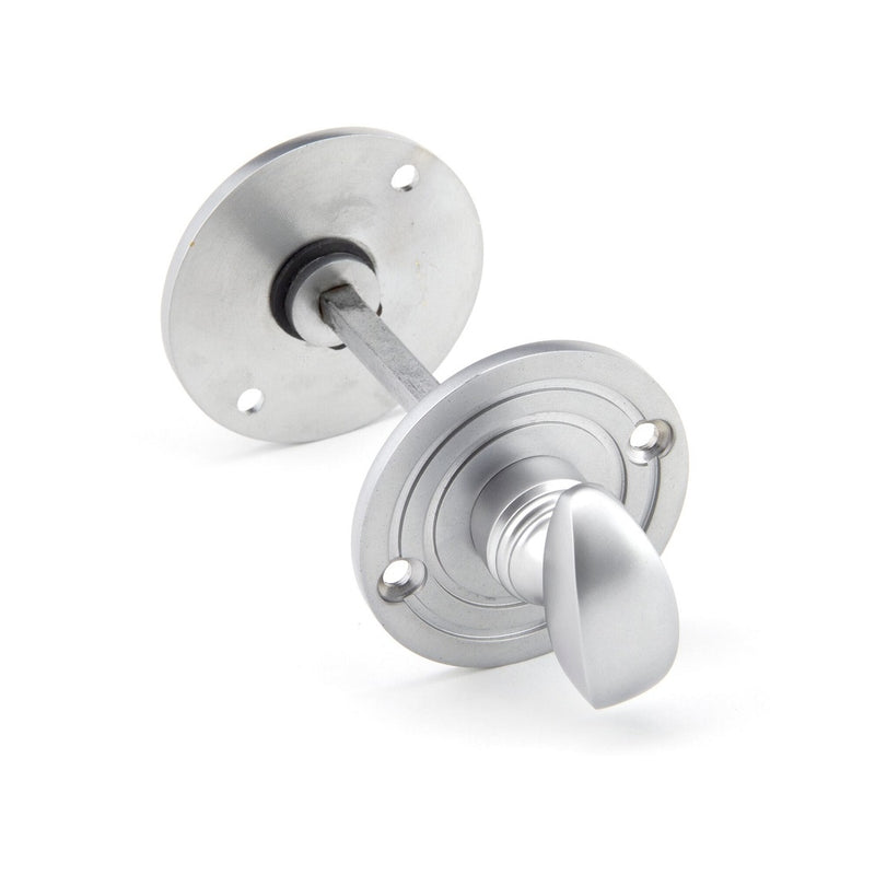 From The Anvil Round Bathroom Thumbturn - Satin Chrome