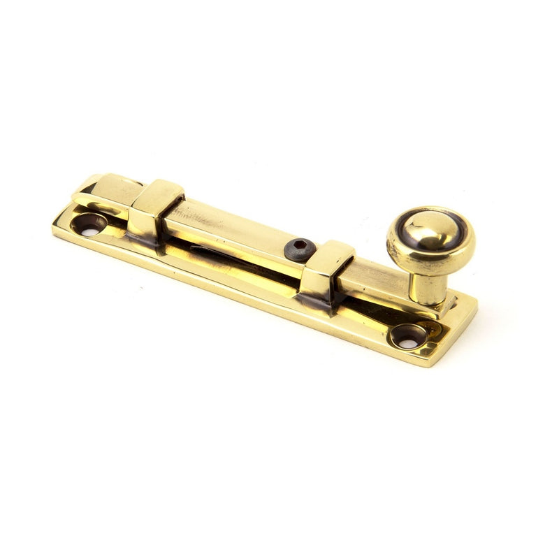 From The Anvil Universal Bolt - 4" - Aged Brass