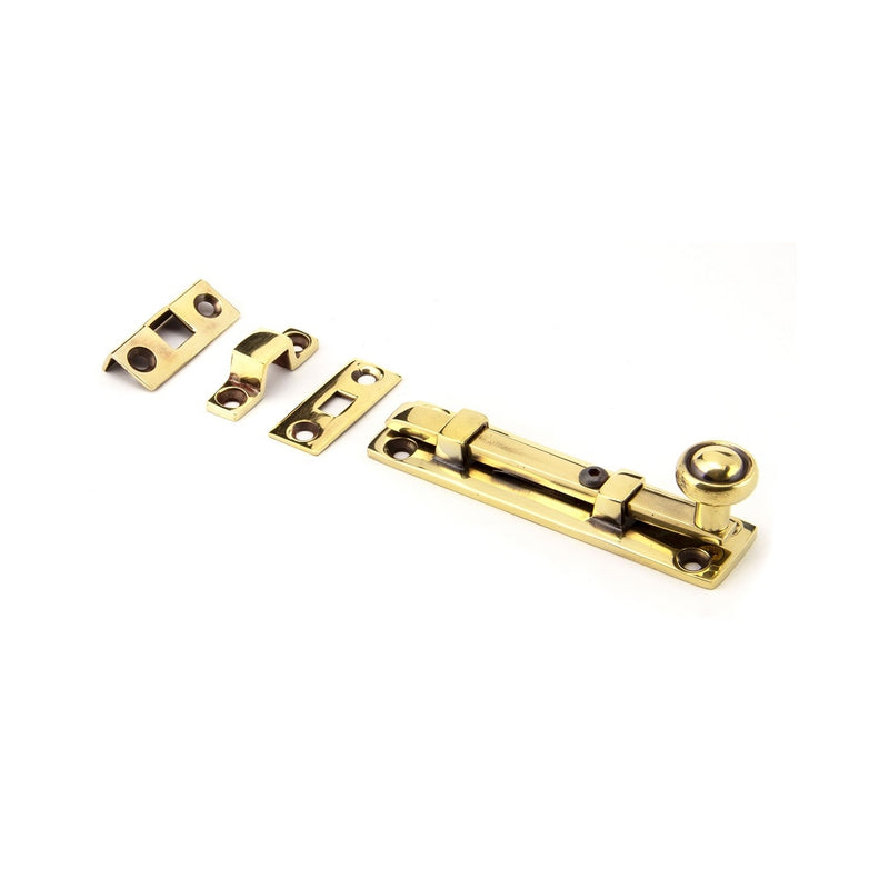 From The Anvil Universal Bolt - 4" - Aged Brass