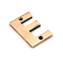 From The Anvil Letter 'E' - Polished Bronze