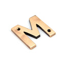 From The Anvil Letter 'M' - Polished Bronze
