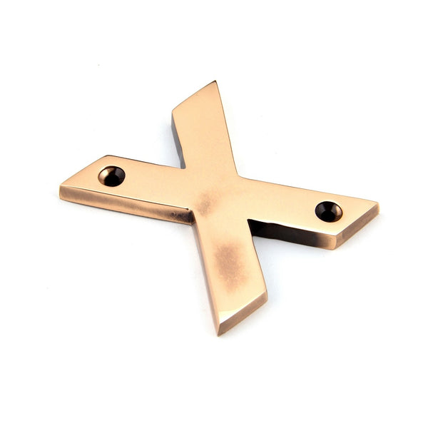 From The Anvil Letter 'X' - Polished Bronze