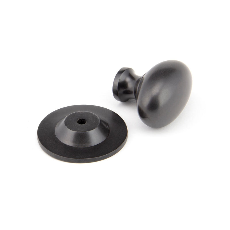 From The Anvil Large Oval Cabinet Knob - Aged Bronze
