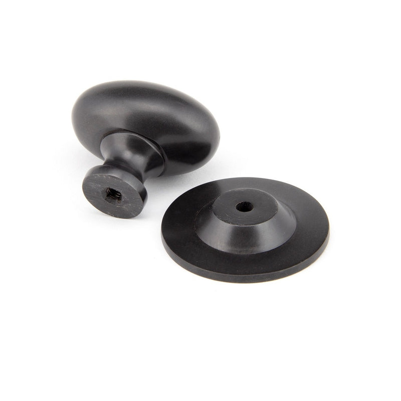 From The Anvil Large Oval Cabinet Knob - Aged Bronze