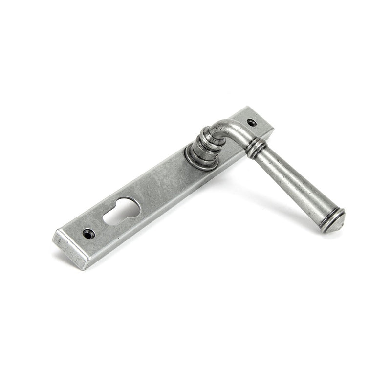 From The Anvil Regency 92pz Euro Handles For Multi-Point Locks - Pewter